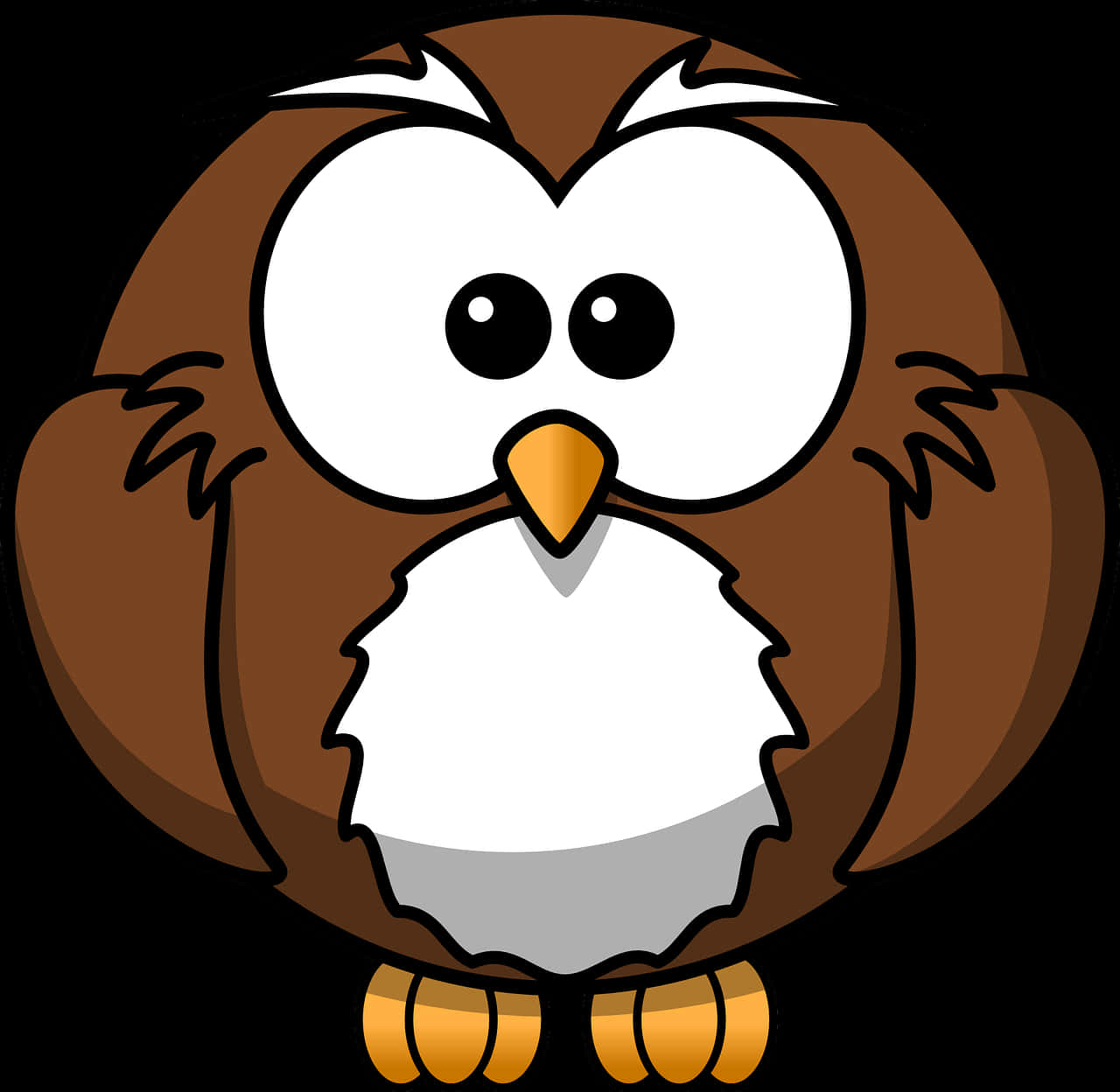 Cartoon_ Owl_ Illustration