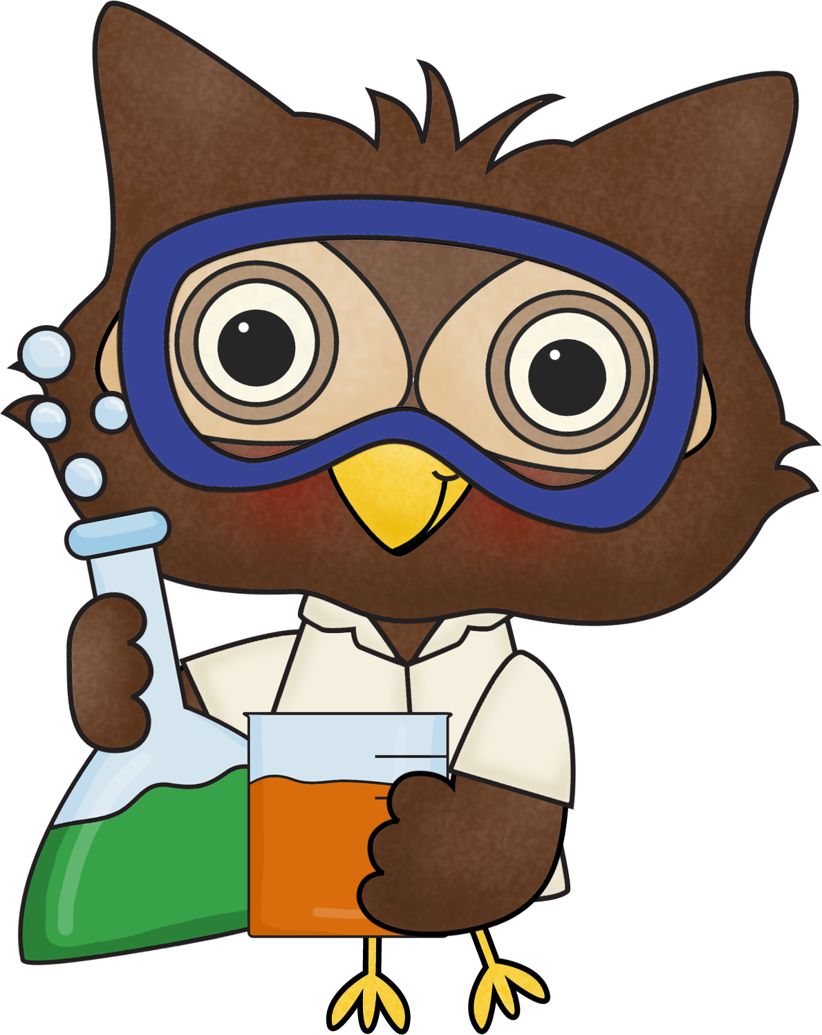 Science Owl Clipart - Owl Scientist Clipart, HD Png Download PNG with transparent background