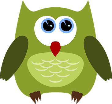 Cartoon_ Owl_ Vector_ Illustration PNG with transparent background