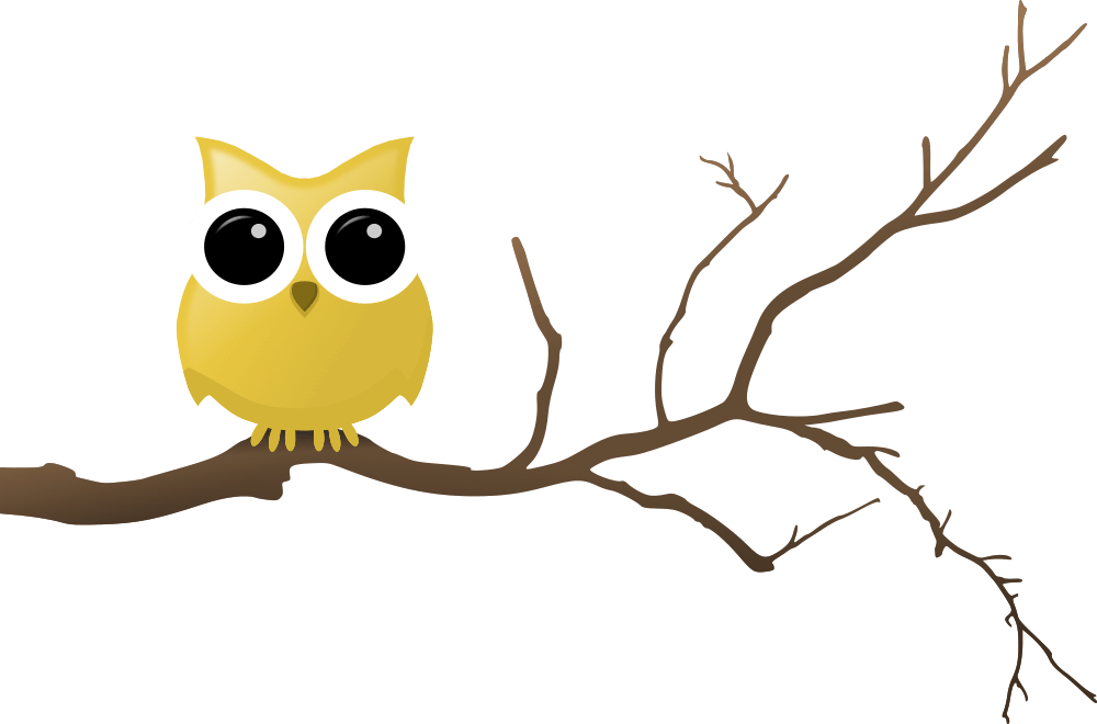 Cartoon Owlon Branch