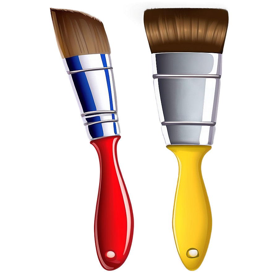 Cartoon Paint Brush PNG dua4 PNG with transparent background