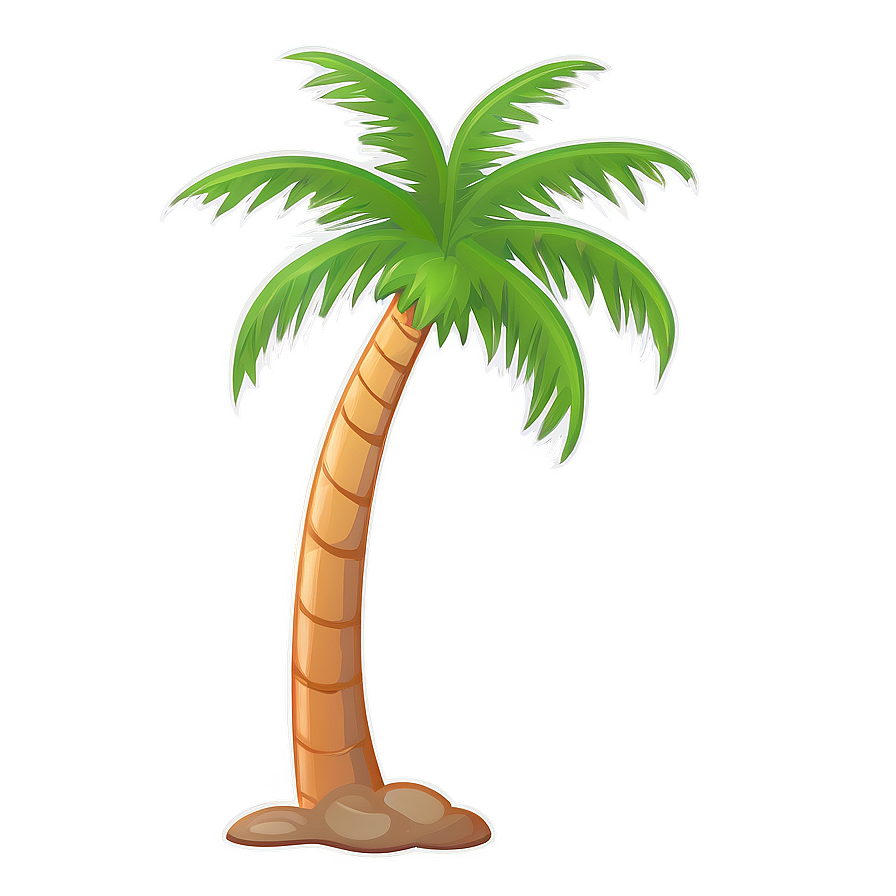 Cartoon Palm Tree Illustration PNG 14 PNG image with a transparent background, free high-resolution download