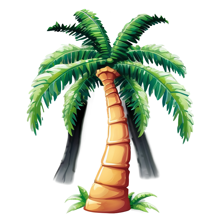 Cartoon Palm Tree PNG 04292024 PNG with transparent background