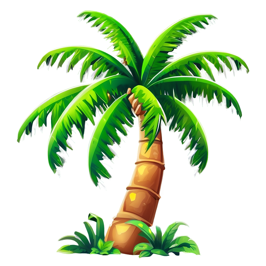 Cartoon Palm Tree Png Pgw