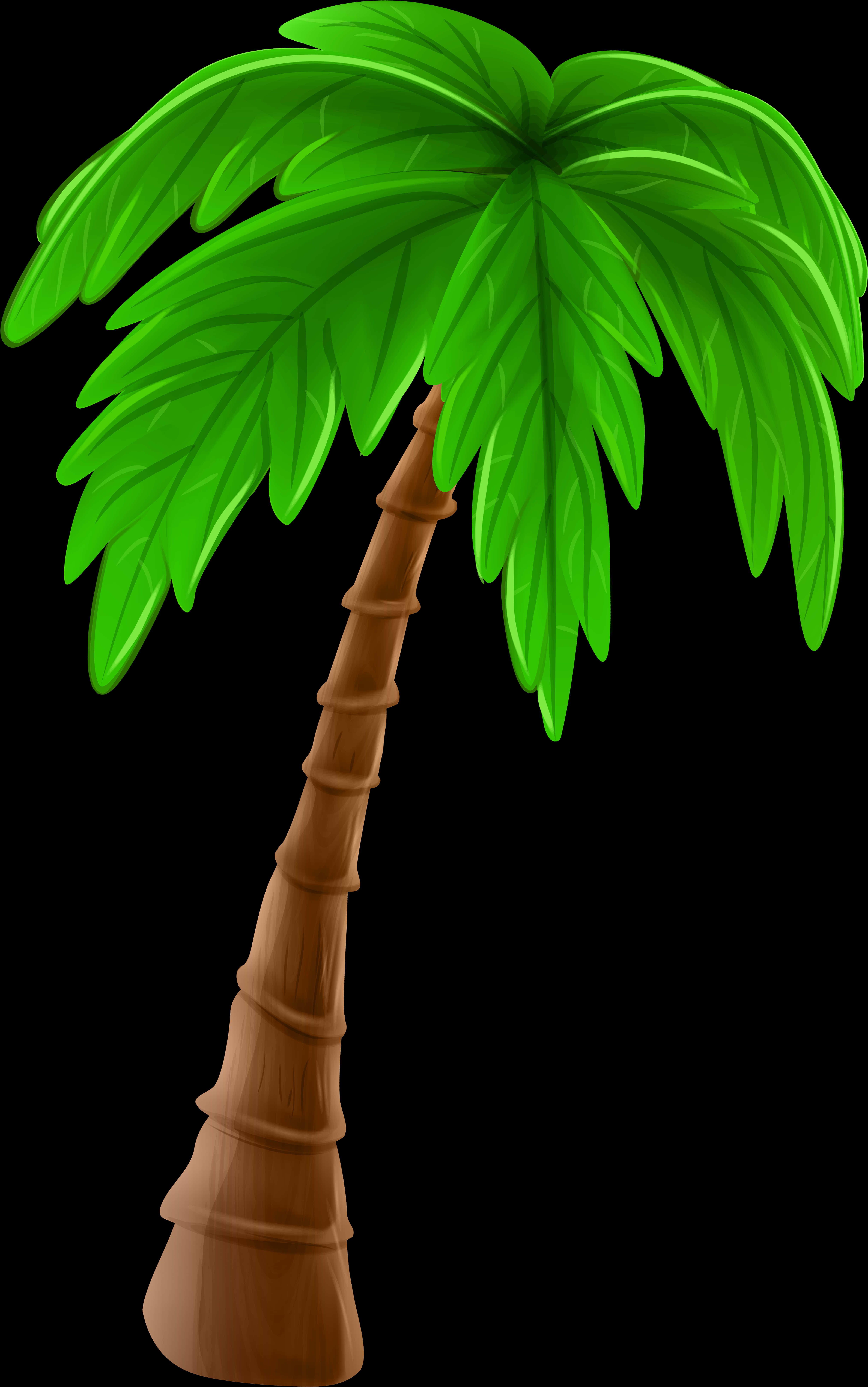 Free To Use & Public Domain Palm Tree Clip Art - Transparent Background Cartoon Palm Tree Png, Png Download PNG with transparent background