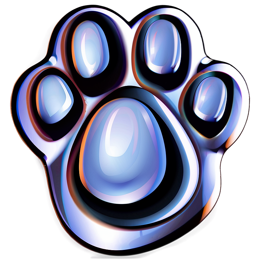 Cartoon Paw Print PNG 05042024 PNG with transparent background