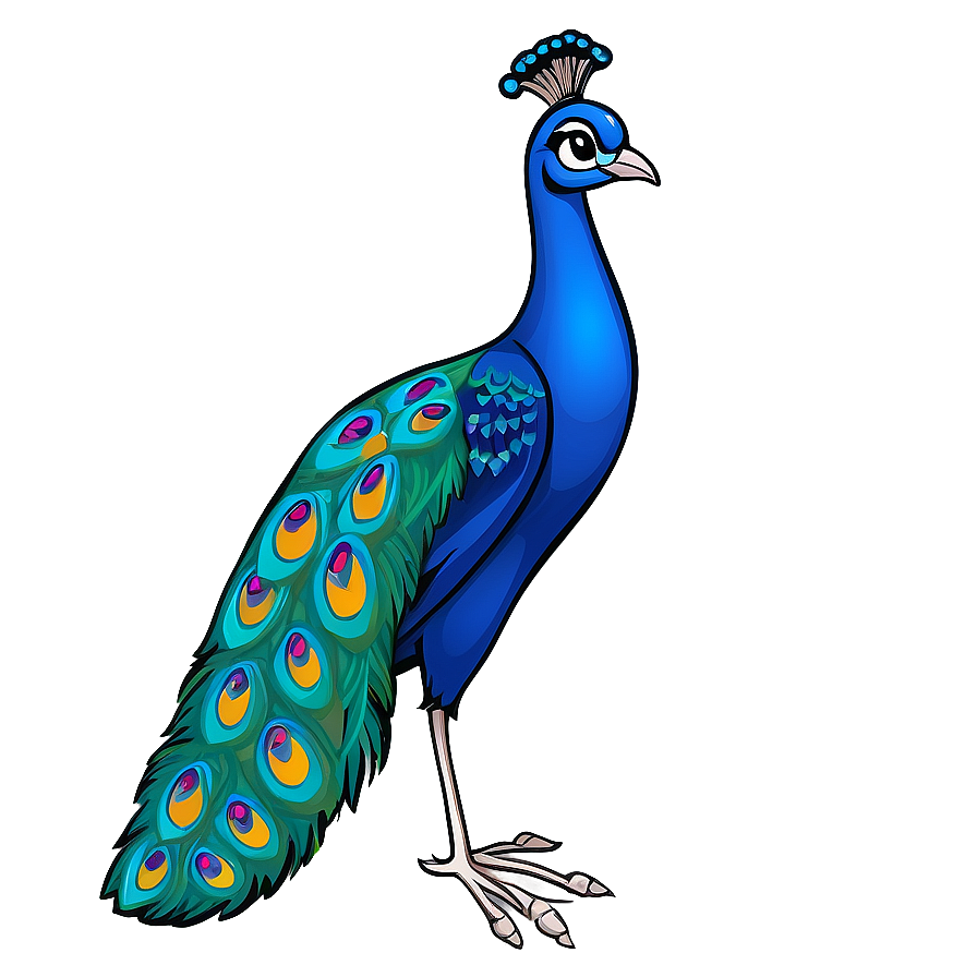 Cartoon Peacock Image Png Bld55