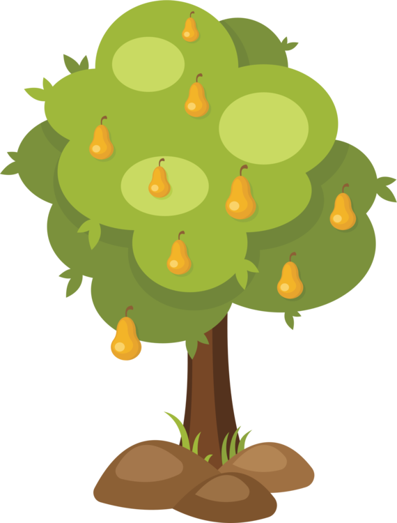 Plant,flower,leaf - Pear Tree Clipart Png, Transparent Png PNG with transparent background