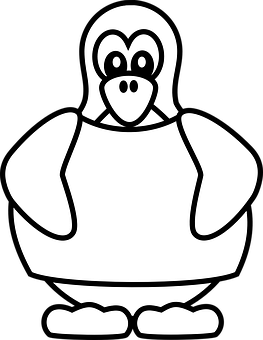 Cartoon_ Penguin_ Outline.png