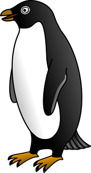 Cartoon Penguin Standing