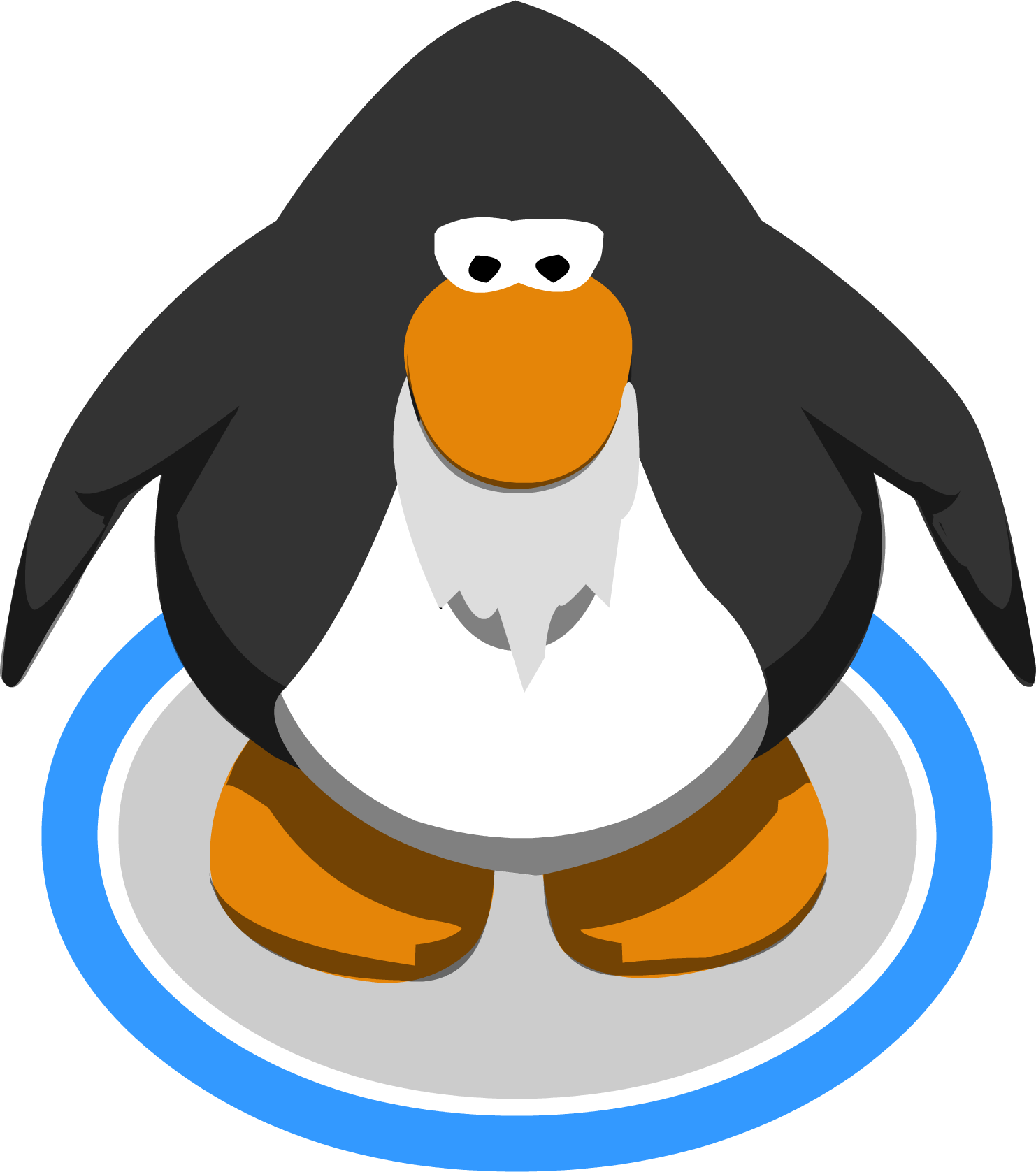 Cartoon Penguinwith Santa Beard