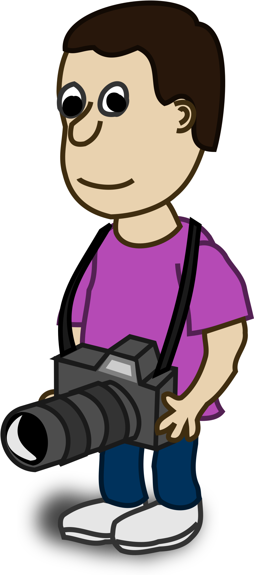 Cartoon Photographerwith Camera