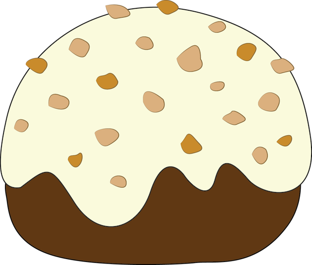 Cartoon Pie With Icingand Sprinkles.png