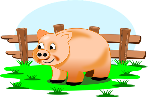 Cartoon Pigon Farm PNG with transparent background