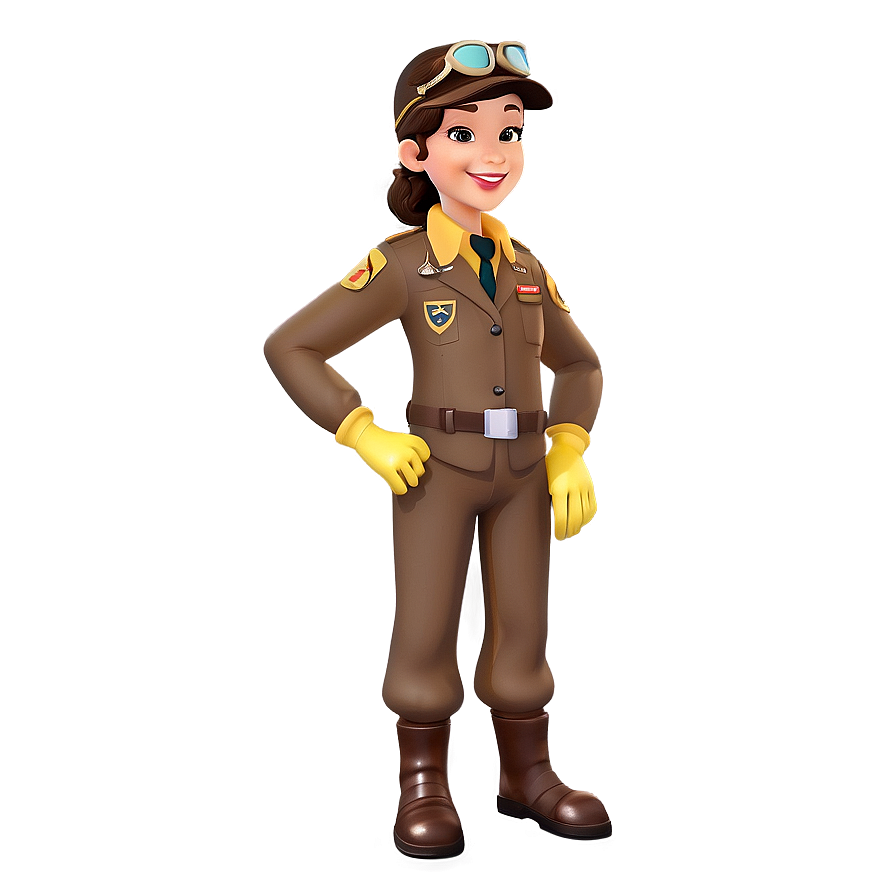 Cartoon Pilot Character PNG 06252024 PNG with transparent background