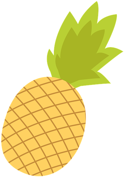 Cartoon Pineapple Graphic