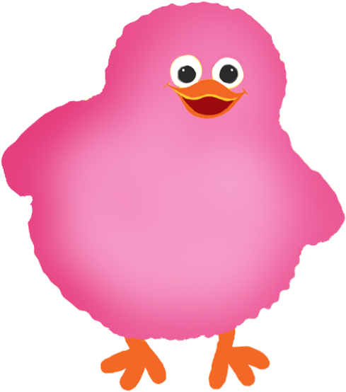 Pink Easter Chick - Pink Chicken Cartoon Png, Transparent Png PNG image with a transparent background, free high-resolution download