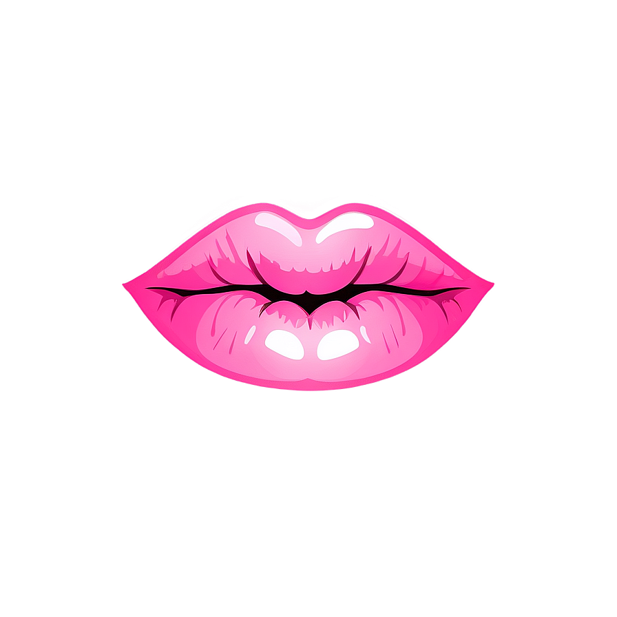 Cartoon Pink Lips Png Yaf50