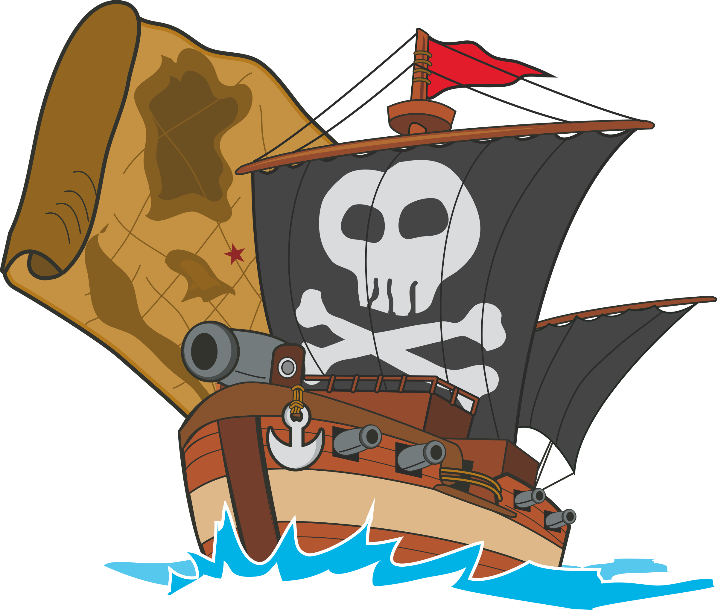Pirate Ship - Pirate Ship Clipart Png, Transparent Png PNG with transparent background
