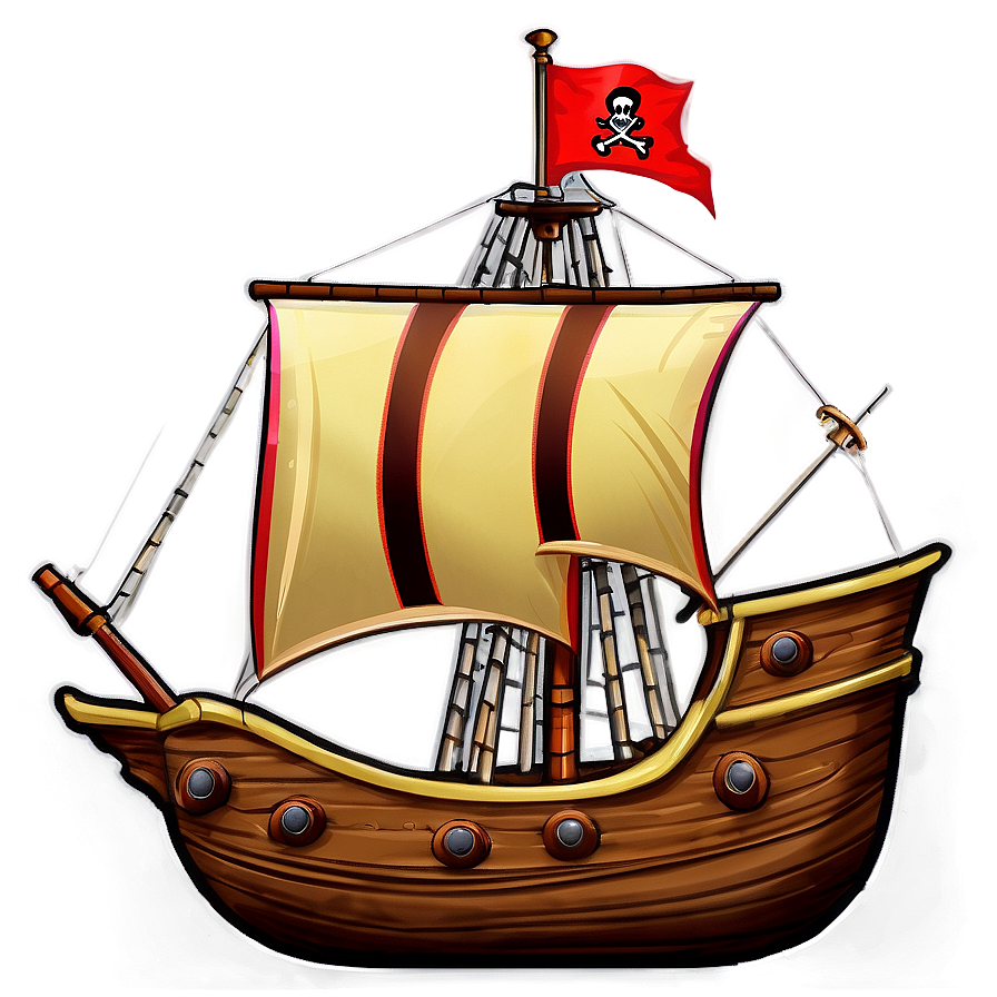 Cartoon Pirate Ships Png 06112024