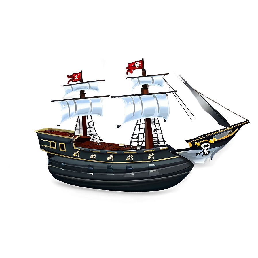 Cartoon Pirate Ships Png 06112024