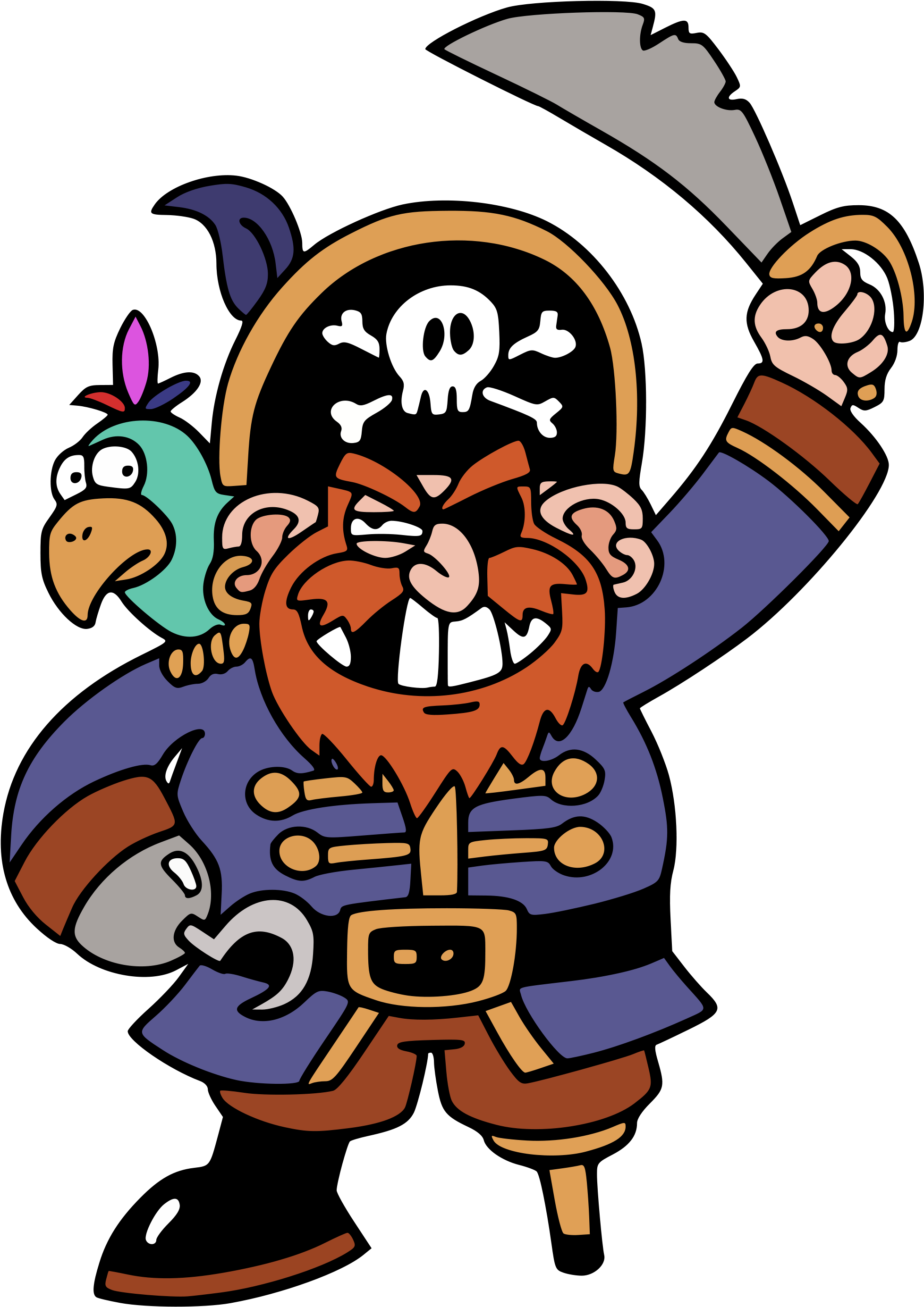 Pirate Cartoon Clipart , Png Download - Cartoon Pirate Transparent Background, Png Download PNG with transparent background