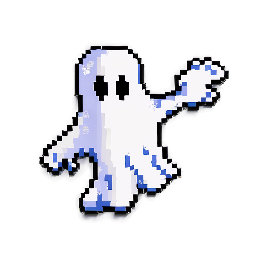 Cartoon Pixelated Ghost Png Ldc12