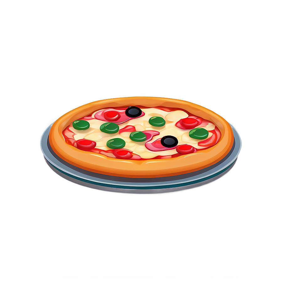 Cartoon Pizza In Oven Png Bde