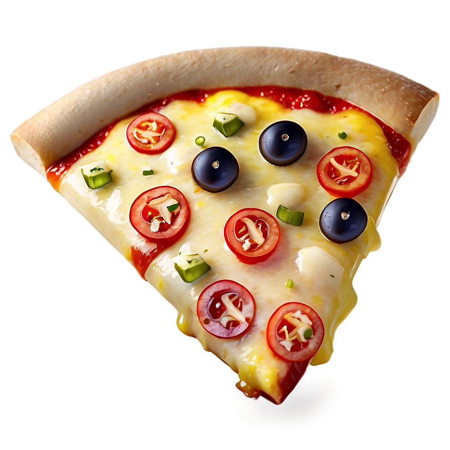 Cartoon Pizza Slice Toppings Png 06272024