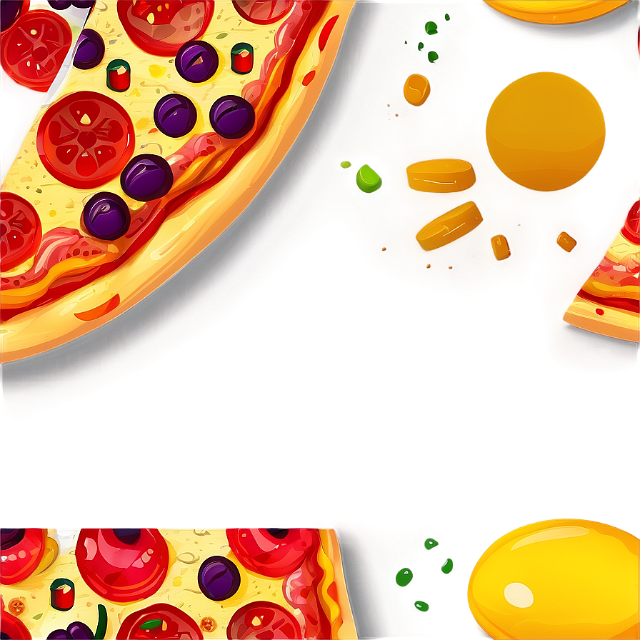 Cartoon Pizza Slice Waving Png 06272024