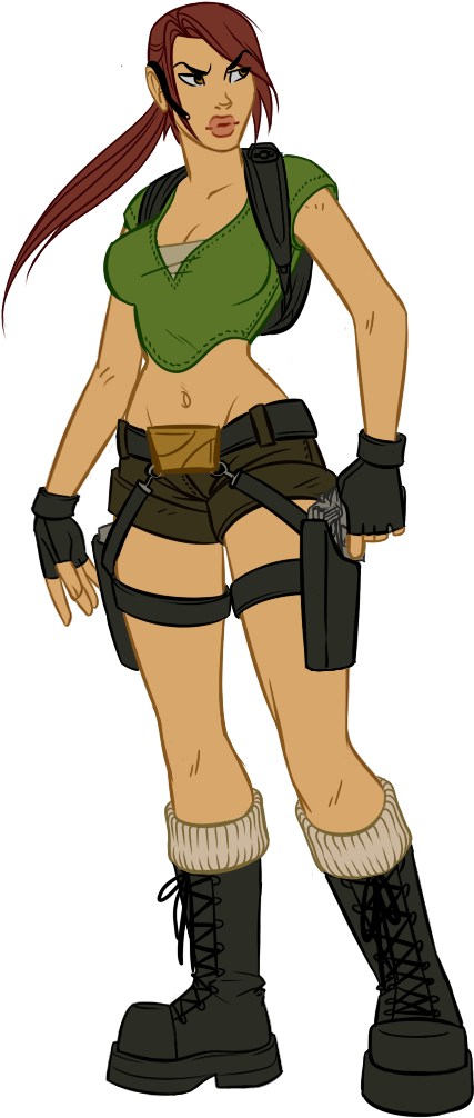 Cartoon , Png Download - Tomb Raider Kartun, Transparent Png PNG with transparent background