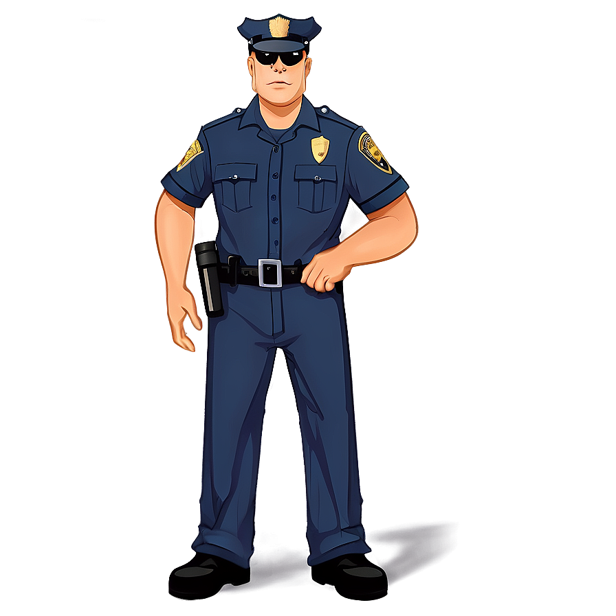 Cartoon Police Officer Png 06252024