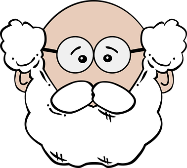 Cartoon Professor Character PNG with transparent background