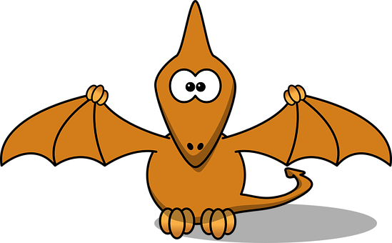 Cartoon Pterosaur Character