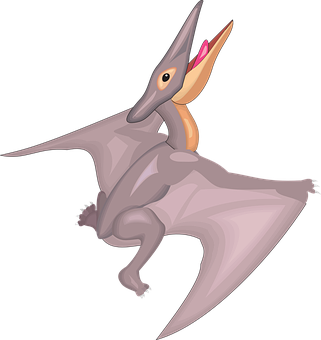 Cartoon Pterosaur Illustration