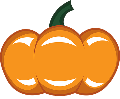 Cartoon Pumpkin Graphic PNG with transparent background