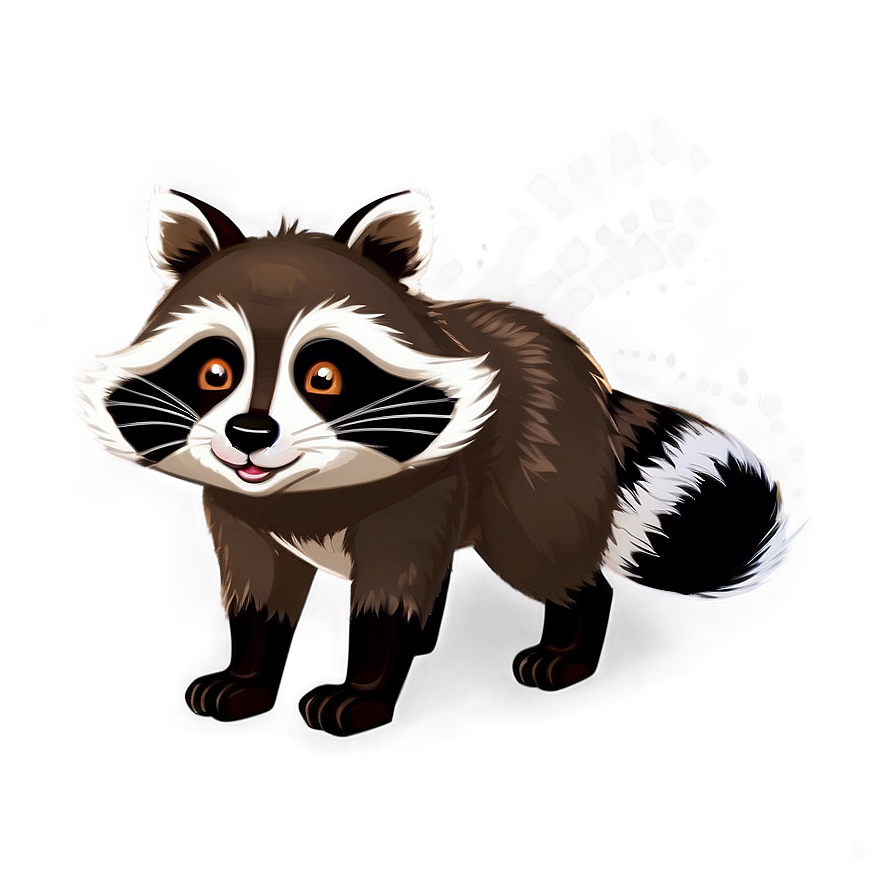 Cartoon Raccoon Character PNG 90 PNG with transparent background