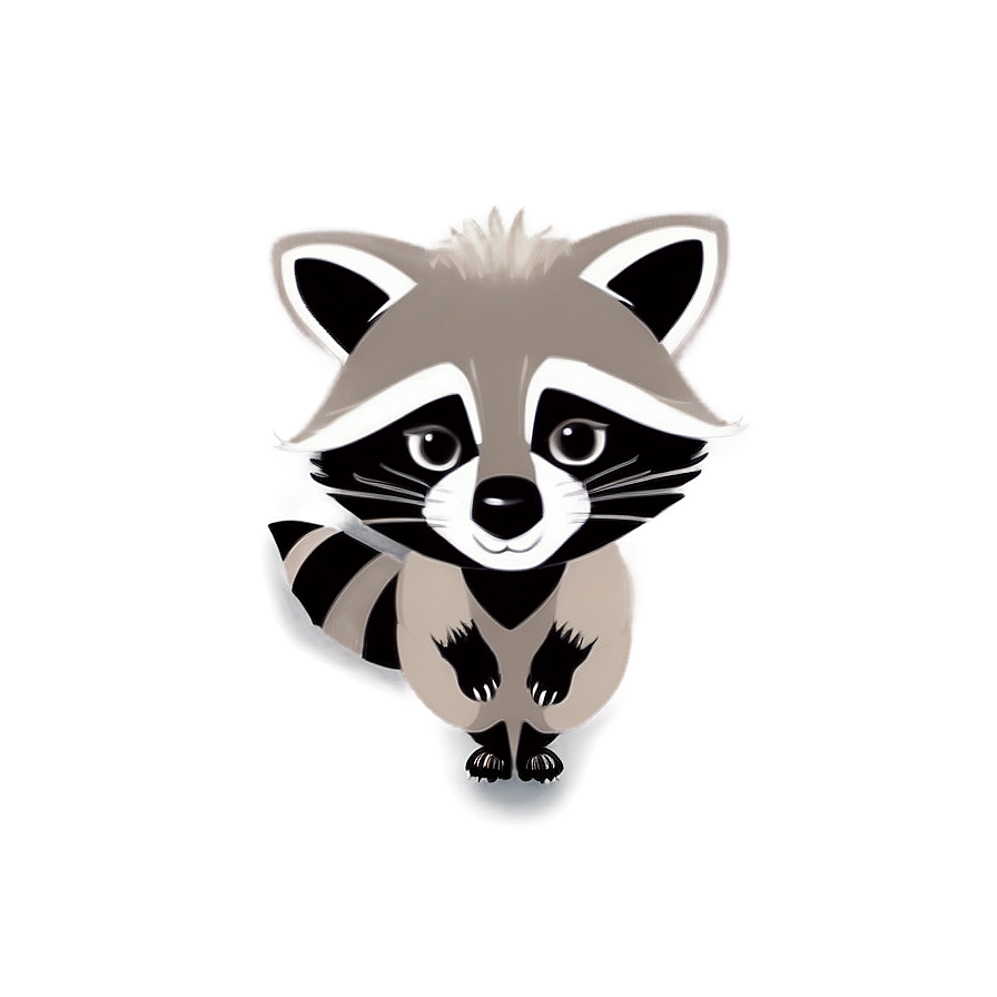 Cartoon Raccoon Character PNG tka20 PNG with transparent background