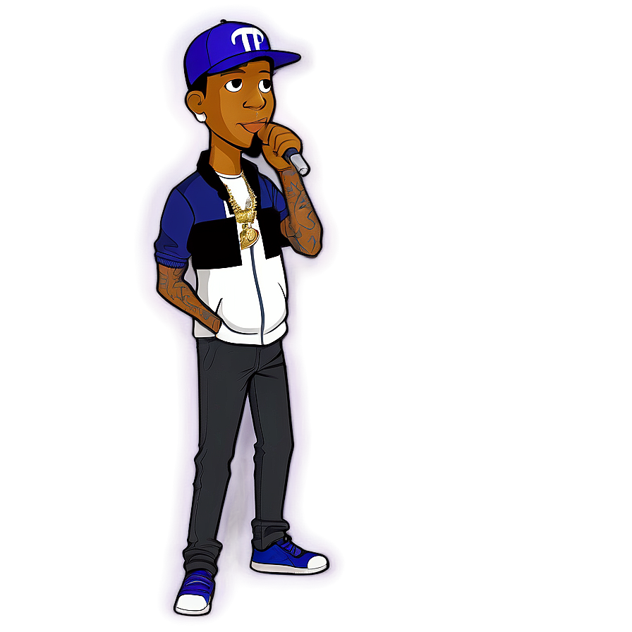 Cartoon Rapper Figure PNG 12 PNG with transparent background