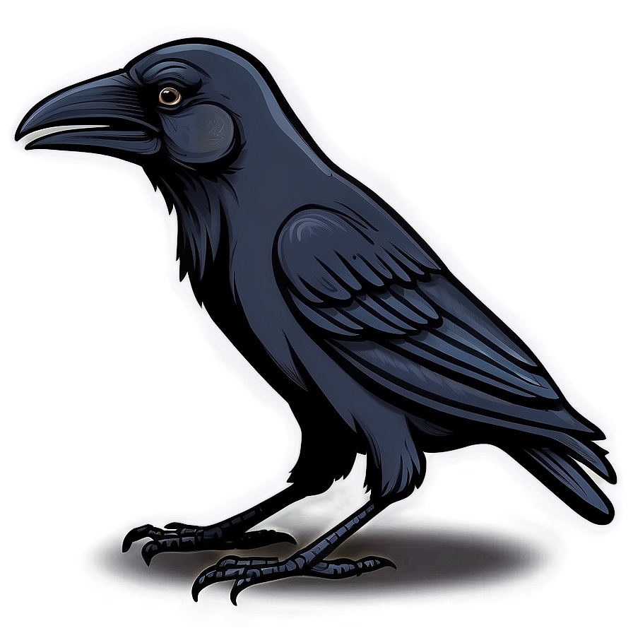 Cartoon Raven PNG 29 PNG with transparent background