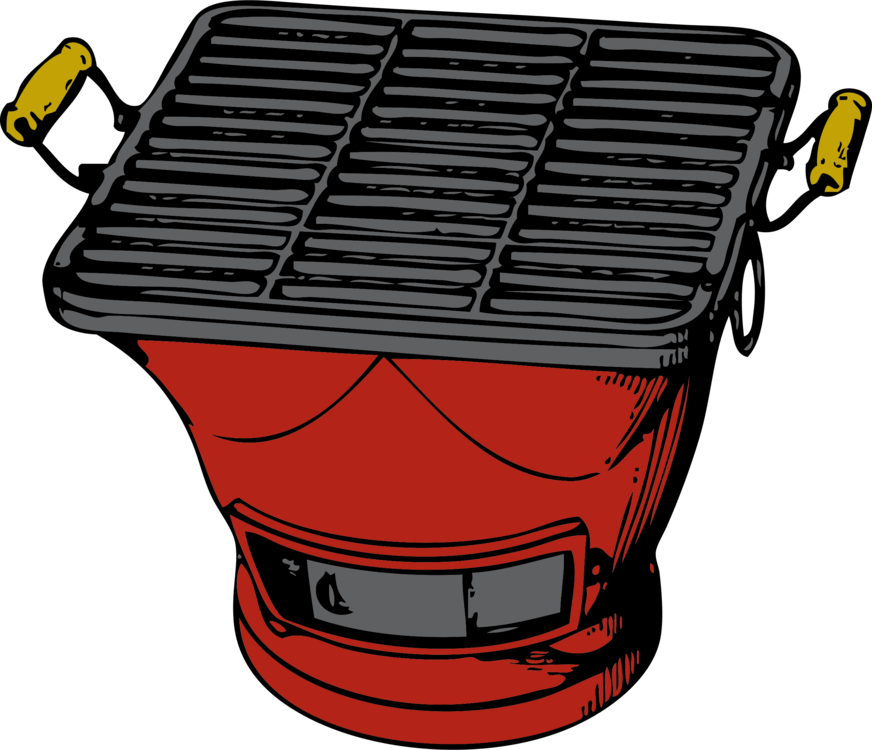Grill, Red, Barbecue, Steak, Roast, Charcoal, Cook - Grill Clip Art, HD Png Download PNG with transparent background