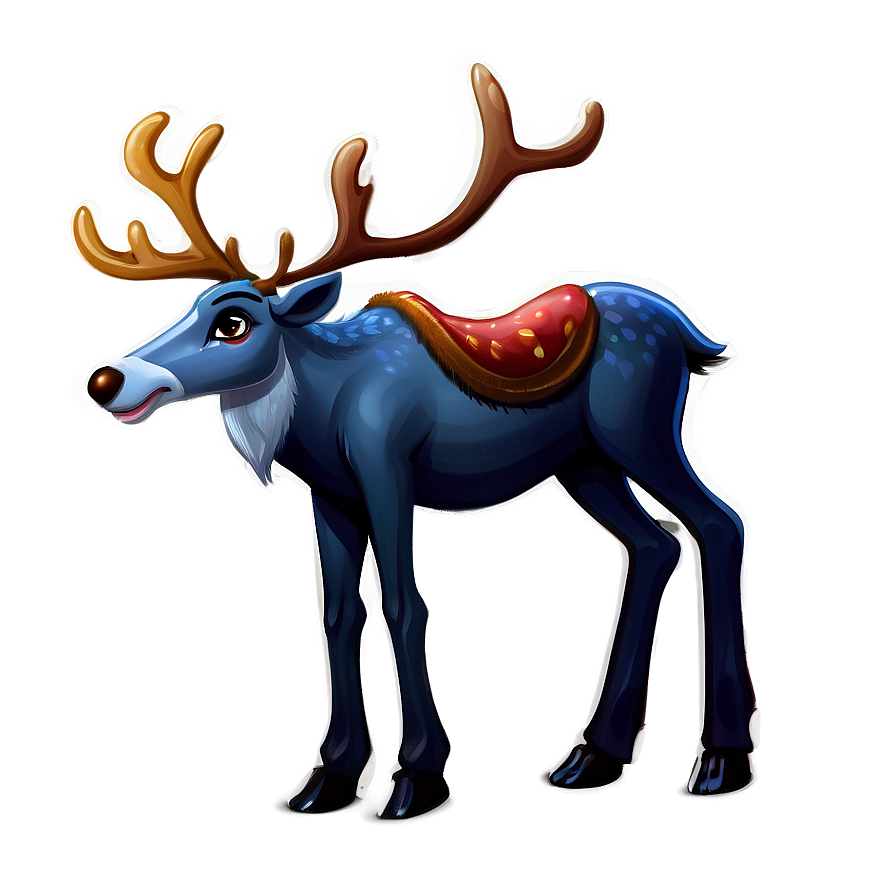 Cartoon Reindeer Png Icw