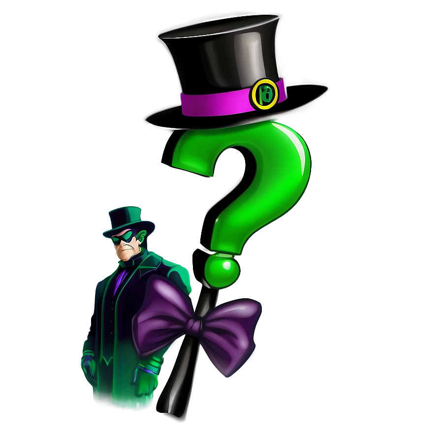 Cartoon Riddler Question Mark Png Qbn