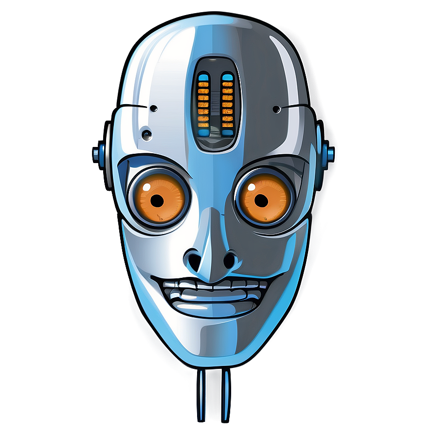 Cartoon Robot Head Png 64