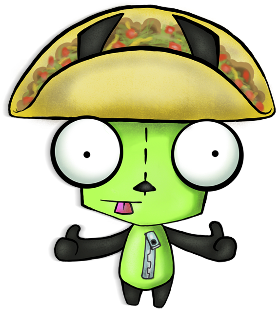 Cartoon Robotin Taco Hat