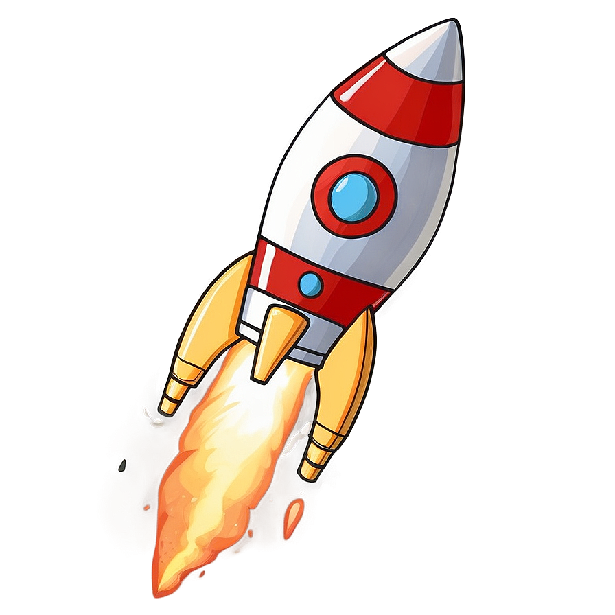 Cartoon Rocket Fire Png Ihl82