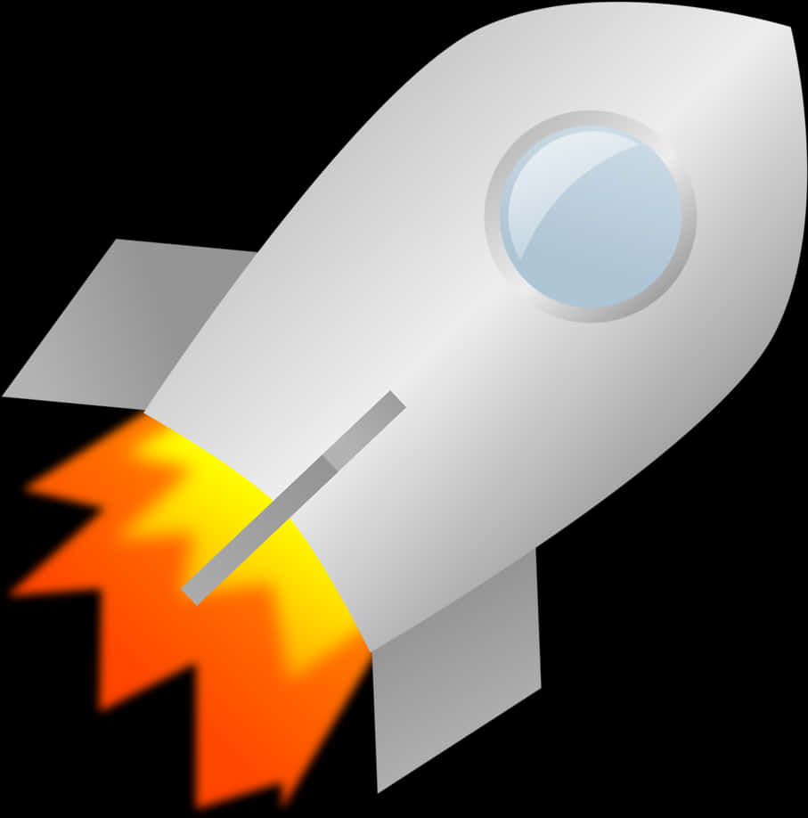 Cartoon Rocket Illustration