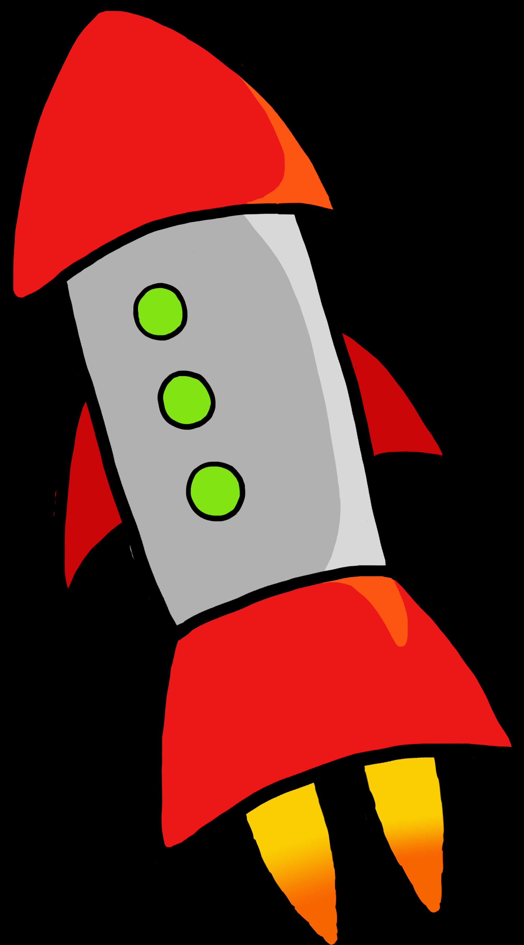 Cartoon Rocket Illustration