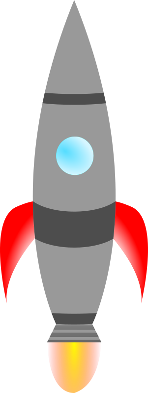 Cartoon Rocket Vector Illustration