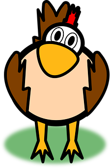 Cartoon Rooster Illustration PNG with transparent background